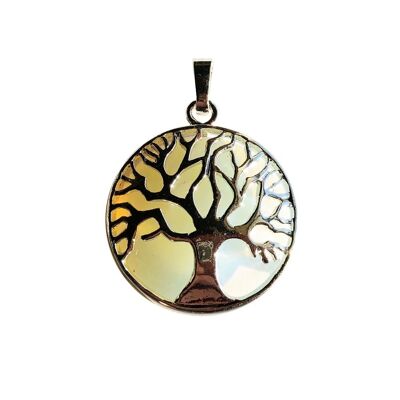 Pendentif Opale synthétique - Arbre de vie