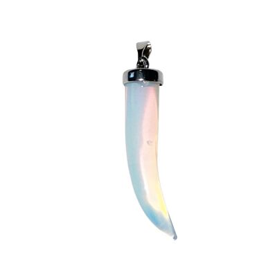 Synthetic Opal Pendant - Horn