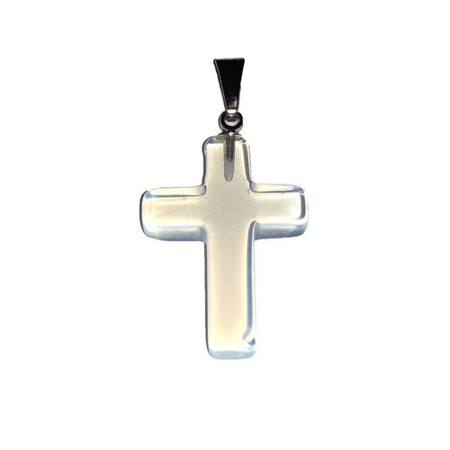 Pendentif Opale synthétique - Croix