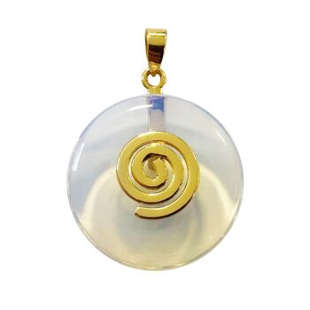 Pendentif Opale synthétique - PI Chinois ou Donut 20mm 2