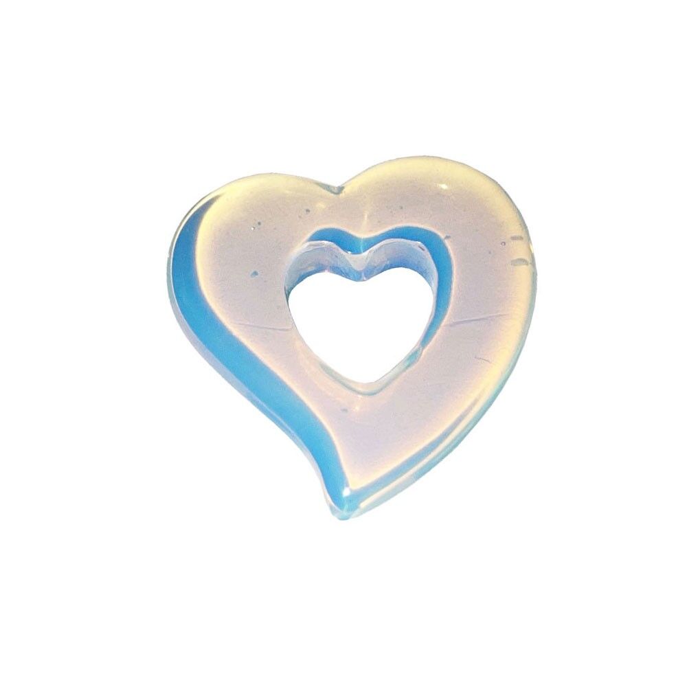 Ciondolo in opale sintetico - PI cinese o ciambella a cuore