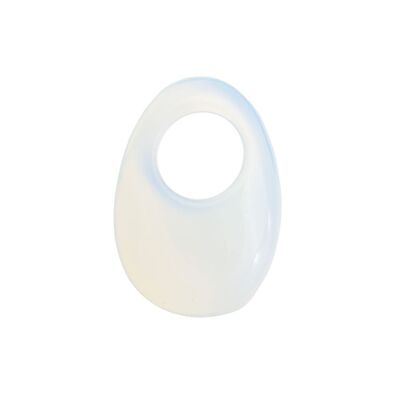 Ciondolo in opale sintetico - PI cinese o ciambella ovale