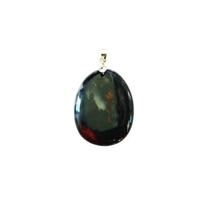 Bloodstone Pendant - Flat Stone