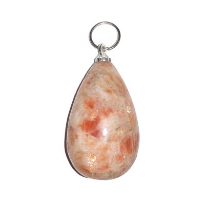 Sunstone pendant - Water drop