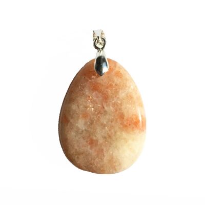 Sunstone pendant - Flat stone