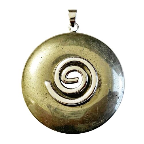 Pendentif Pyrite - PI chinois ou Donut 40mm