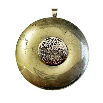 Pendentif Pyrite - PI chinois ou Donut 40mm 5