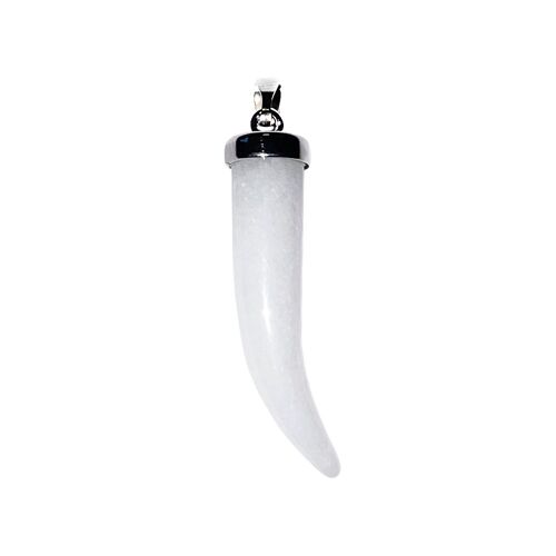 Pendentif Quartz blanc - Corne