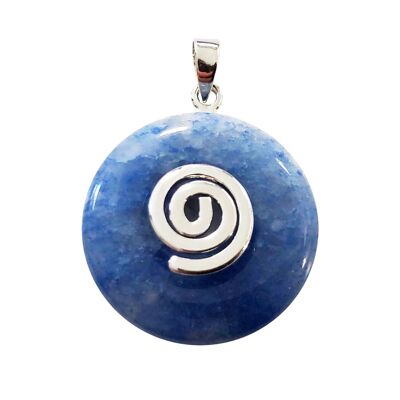 Pendentif Quartz bleu - PI Chinois ou Donut 20mm