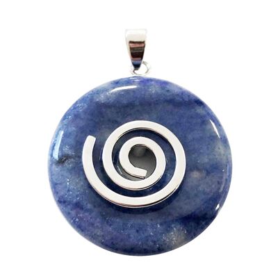 Pendentif Quartz bleu - PI Chinois ou Donut 30mm