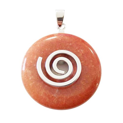 Pendentif Quartz de feu - PI Chinois ou Donut 30mm