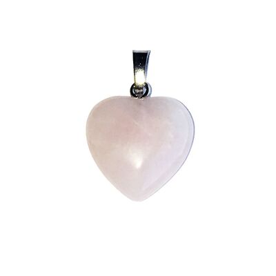 Rose quartz pendant - Small heart