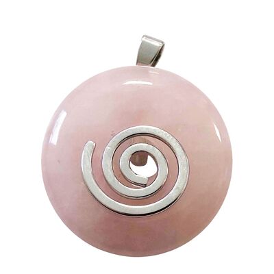 Pendentif Quartz rose - PI Chinois ou Donut 30mm