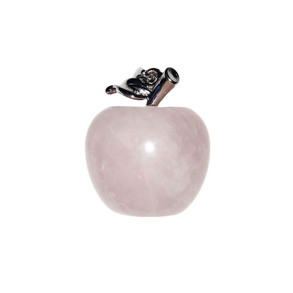 Rose Quartz Pendant - Apple