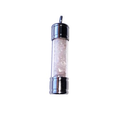 Pendentif Quartz Rose - Tube