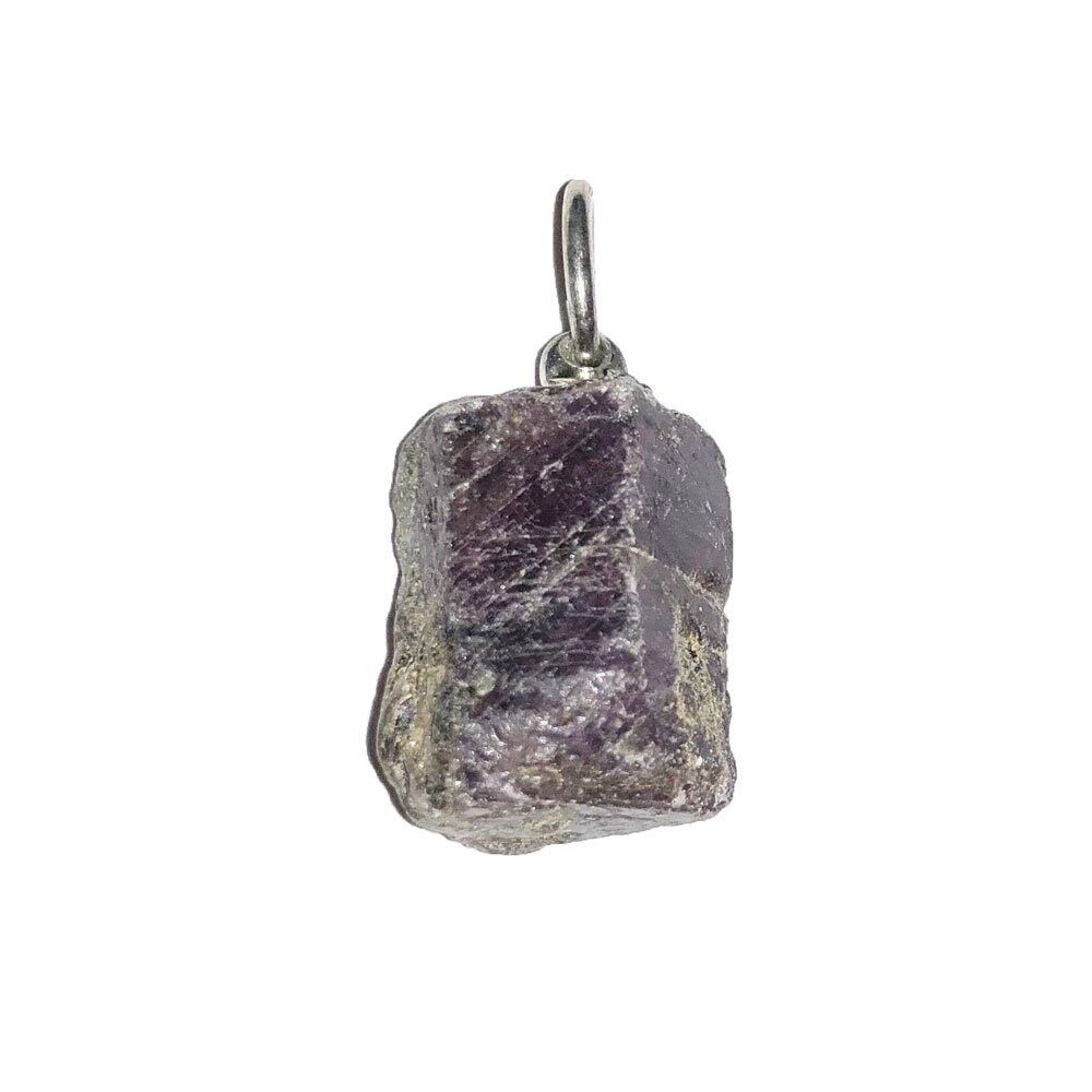 Rubin Glückseligkeit Anhänger - Rohstein