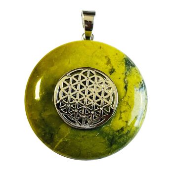 Pendentif Serpentine - PI chinois ou Donut 30mm 5