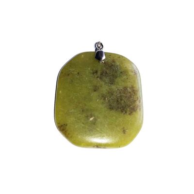 Serpentine pendant - Flat stone