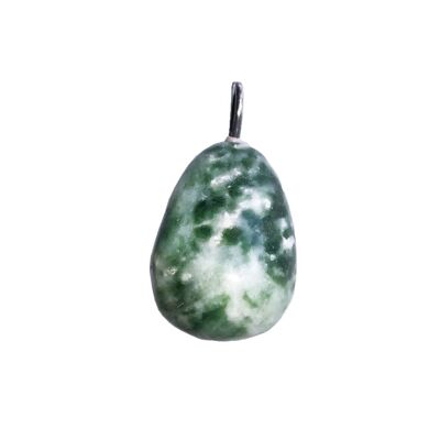 Dark Serpentine Pendant - Rolled Stone