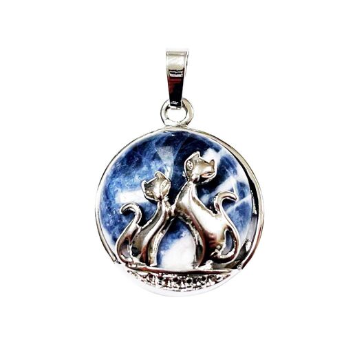 Pendentif Sodalite - Chat