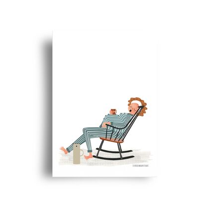 postcard serie belliecards 'rocking chair'