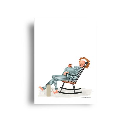 postcard serie belliecards 'rocking chair'