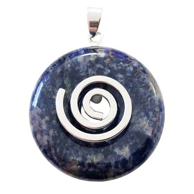 Sodalite Pendant - Chinese PI or Donut 30mm