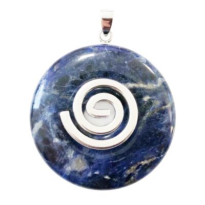 Sodalite Pendant - Chinese PI or Donut 40mm