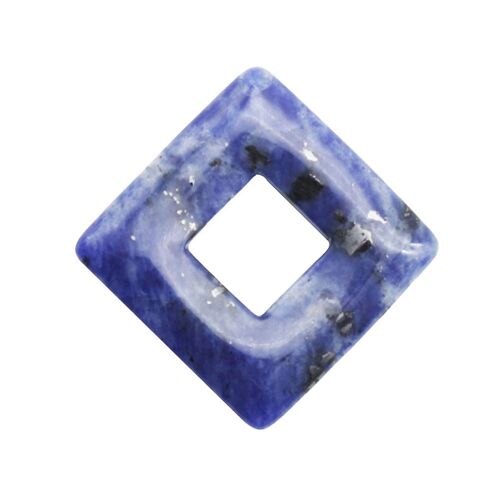 Pendentif Sodalite - PI Chinois ou Donut Carré