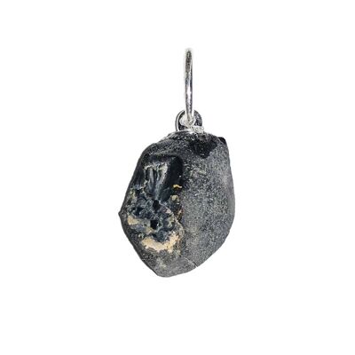 Black Spinel pendant - Raw stone