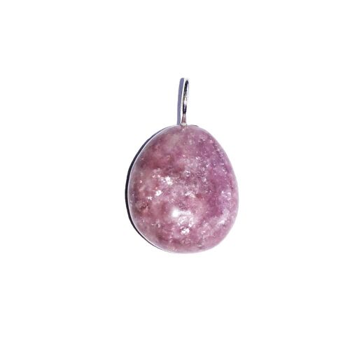 Pendentif Tourmaline rose - Pierre roulée