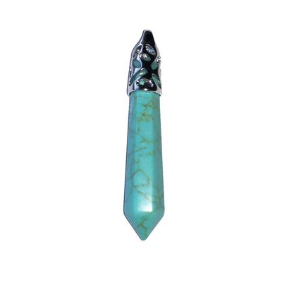 Stabilized Turquoise pendant - Long point
