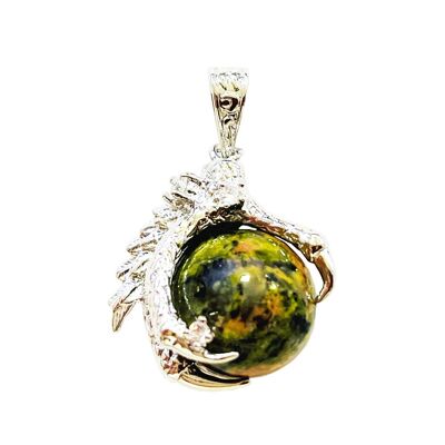 Pendentif Unakite - Main de Dragon