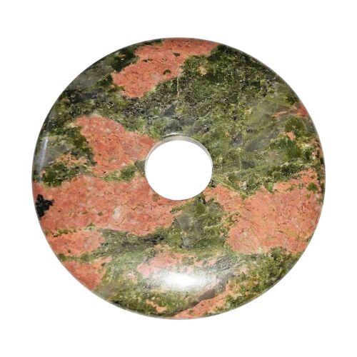 Pendentif Unakite - PI Chinois ou Donut 50mm