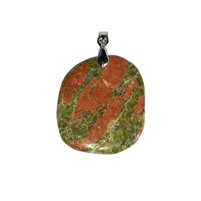 Unakite pendant - Flat stone