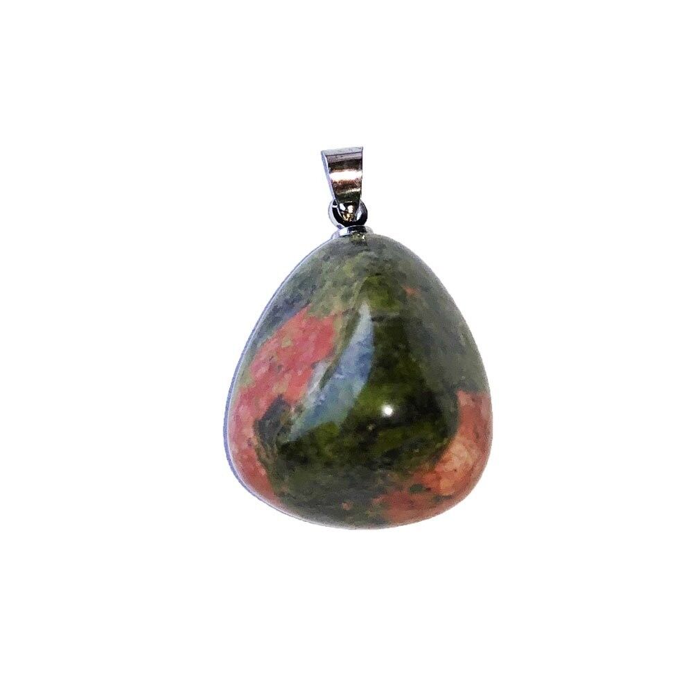 Unakite Pendant - Rolled Stone