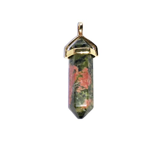 Pendentif Unakite - Pointe