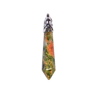 Unakite Pendant - Long Tip