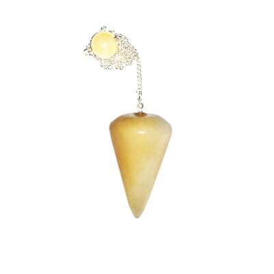 Orange Calcite Pendulum - Cone