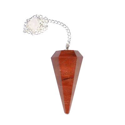 Pendulum Red Jasper - Hexagonal