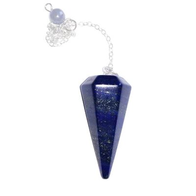 Pendolo in lapislazzuli - Esagonale