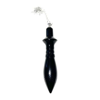 Pendule Obsidienne noire - Égyptien Thot 1