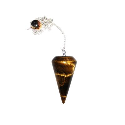 Tiger eye pendulum - Cone