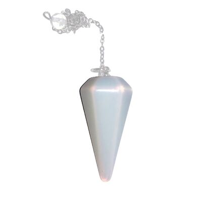 Pendolo di opale sintetico - Esagonale