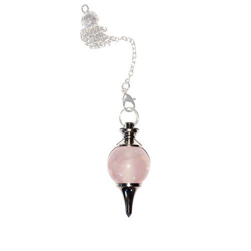 Pendule Quartz Rose - Boule