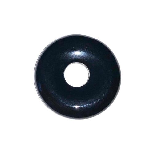 PI Chinois ou Donut Agate noire - 20mm
