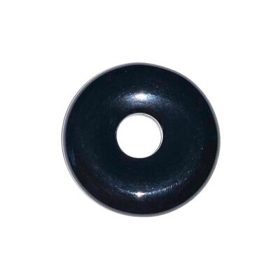 PI Chinese or Donut Black Agate - 20mm