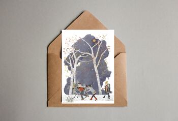 carte postale - décembre - série 'comment ramener cet arbre à la maison' - 'parents et adolescents' 3