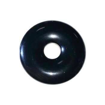 PI Chinois ou Donut Agate noire - 30mm 1