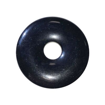 Ágata negra PI China o Donut - 40 mm